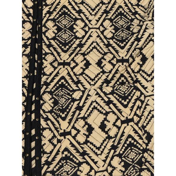 Anthropologie Simona Quilted Vest round neck navy & tan colorblock size medium - Picture 10 of 16